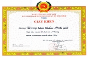 Giấy khen Đảng bộ Bộ Tài chính 2006